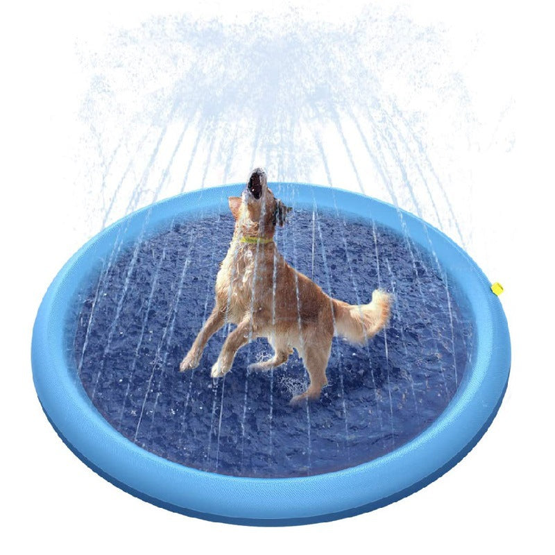 Non-slip Splash Pad For People And Dog, Thicken Sprinkler Pool Summer  Outdoor Water Toys - Fun Backyard Fountain Play Mat For Girls Boys Or Pet  Dog - Temu